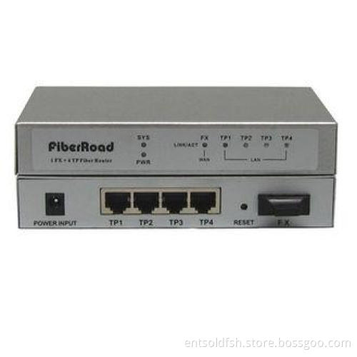 1 Port FX 4 Port TX Ethernet Fiber Optic Switches Router 20